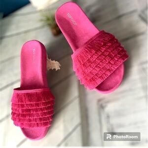 Topshop Pink Sliders Sandals